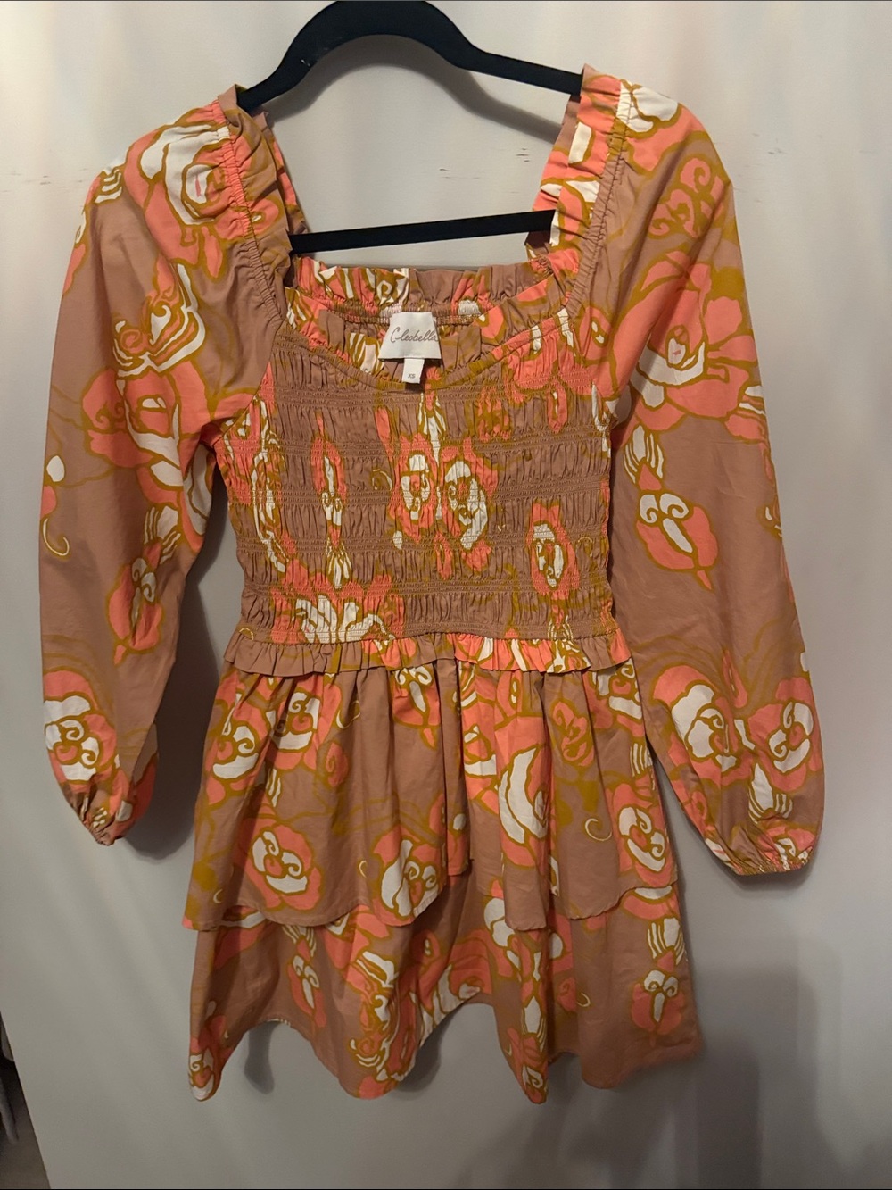 Cleobella Pink Floral Smocked Dress